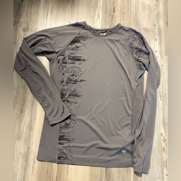 Mountain Hardwear Gray Long Sleeve Tee - Picture 1 of 6